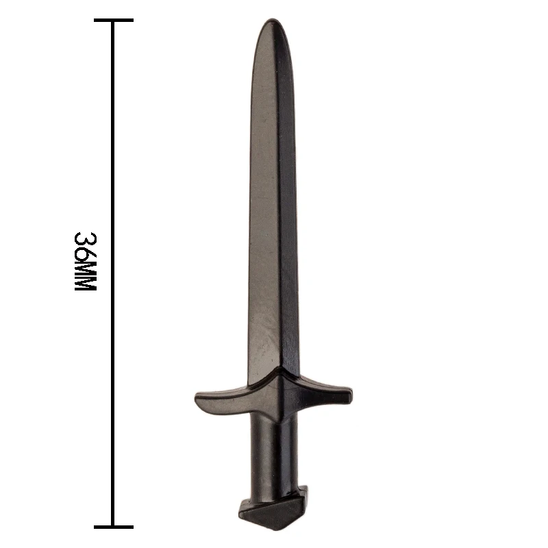 Koruit Mediaeval Times Gondor Swan Knight Weapons Sword For 4cm Figures MOC Building Blocks Brick Accessories Toys For Kid Gifts