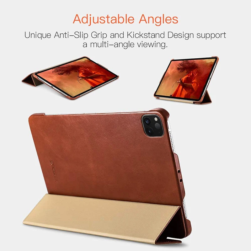 Genuine Leather Case Cover for New Apple iPad Pro 12.9 2022 High Quality Business Flip Cover For iPad Pro 11 2022 iPad Air 2022