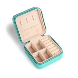 TA MINGREN-caja de almacenamiento de lápiz labial para reloj pequeño, organizador de joyas de viaje de cuero Pu, regalo para mujer
