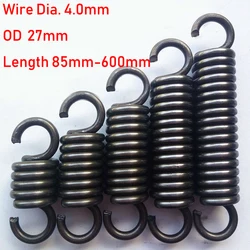 1pcs Wire Diameter 4.0mmTension Extension Spring Expansion Springs Length 85/100/120/140/160/180/200/220-600mm Out Diameter 27mm