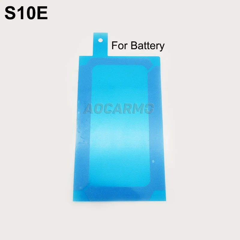 Aocarmo For Samsung Galaxy S10E SM-G9700 Full Set Adhesive LCD Screen Tape Back Battery Cover Frame Camera Lens Sticker Glue
