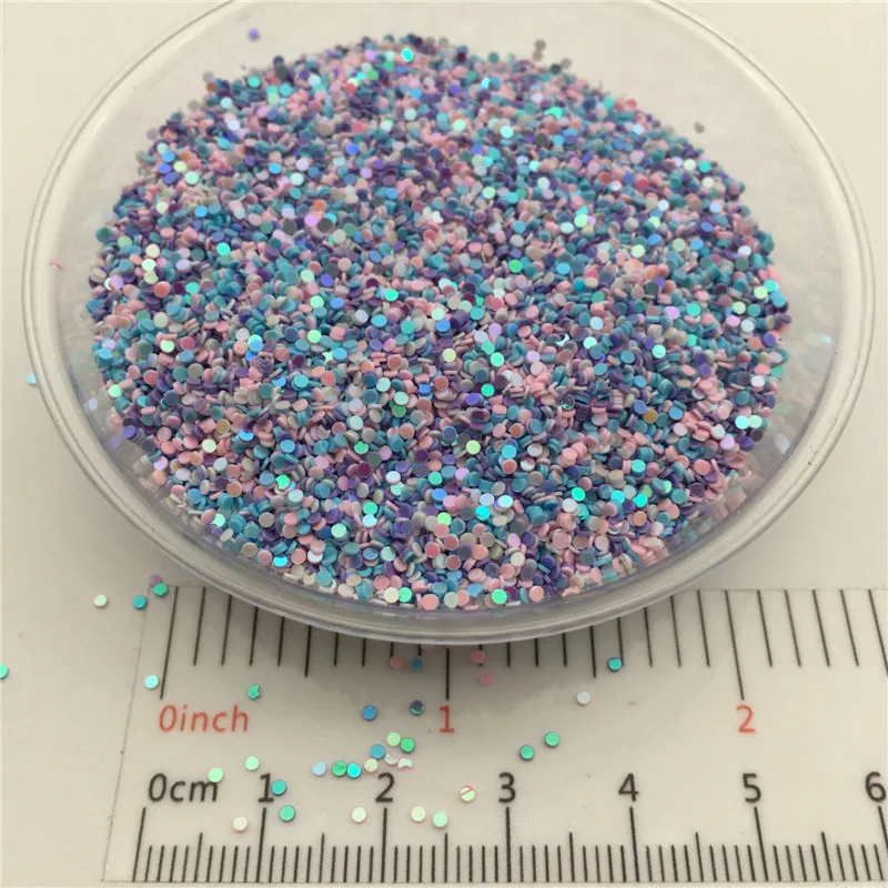 Dot Shape PVC Loose Sequins, Glitter Paillettes for Nail Art, Manicure, Wedding Confetti,Accessories for Ornament, 20g, 1mm