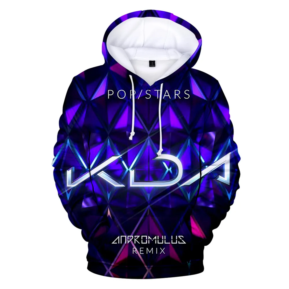 

Kda The Baddest 3D Print Oversized Women/Men Hoodies Sweatshirt Streetwear Hip Hop Pullover Funny Hooded Jacket Male Tracksuit