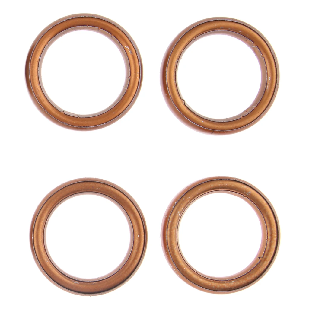 10x Brass Motorcycle Exhaust Pipe Gaskets For GY6 50cc 110cc 150cc Scooters