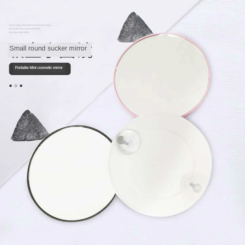 Portable 10 Times Magnifying Glass with 7.5CM Suction Cup Magnifying Glass Small Round Mirror Portable Mini Makeup Mirror