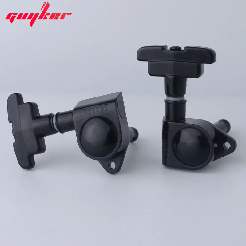 GUYKER 3R3L Guitar Tuning Pegs Tuner Machine Heads Art Deco Rotomatic Imperial Style Head