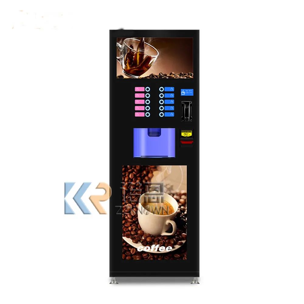 Fully Automatic Self Milk Vending Machine Coin Operated Instant Coffee Maker Hot Beverage Vending Machine for Commercial