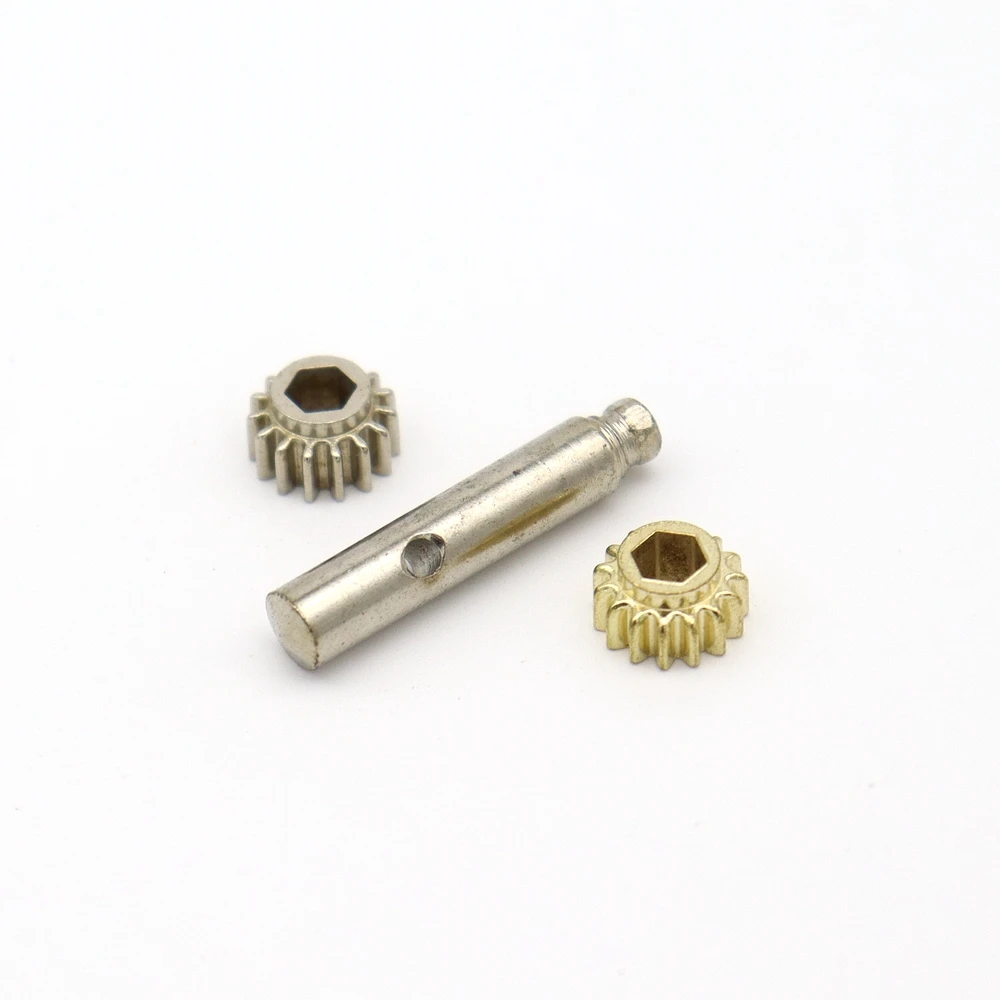 Guitar String Gear and Pull String Column body Single hole，Hexagonal hole gear and String iron gear is 1：15