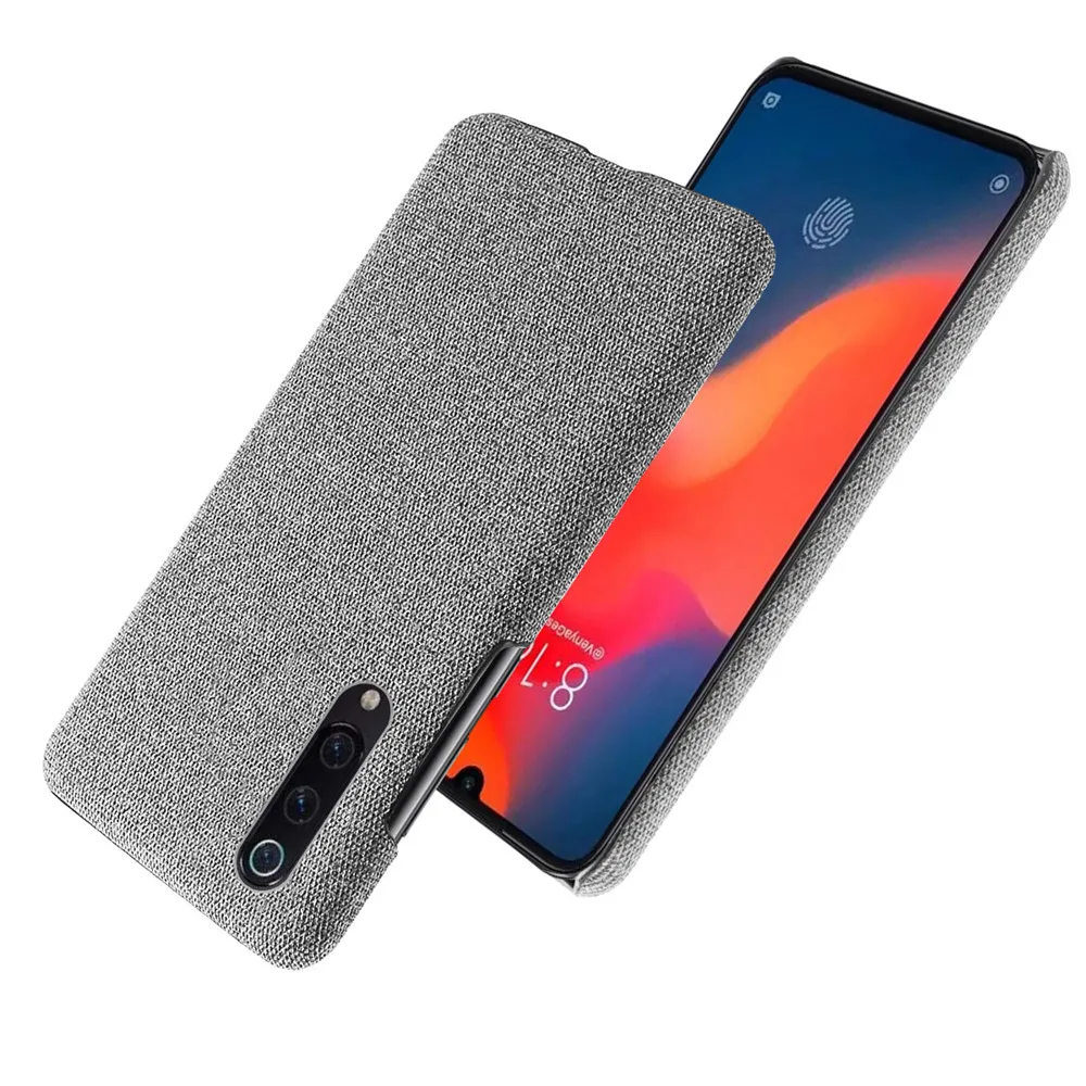 Slim Cloth Texture Fitted Cover for Xiaomi Mi 9 Case Fabric Ultrathin Antiskid Capa for Xiomi Mi 9 mi9 xiaomi9 9 SE Lite 9se