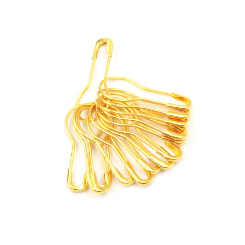 Gold Silver Small Safety Pins DIY Mini Buckle Pin Clothes Iron Needles Accessories For Needlework Sewing 1000pc/lot