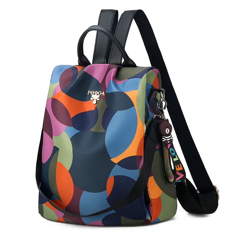 Mochila de natación antirrobo para mujer, bolsa de gran capacidad, impermeable, Oxford