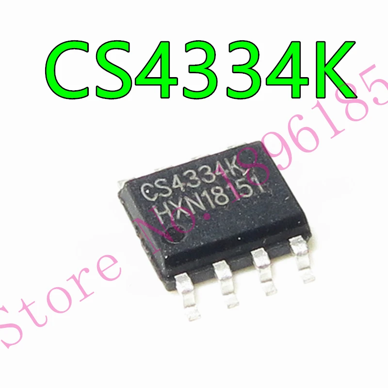 1pcs CS4334-KSZ CRYSTAL CS4334K CS4334 SOP-8 8-Pin, 24-Bit, 96 kHz Stereo D/A Converter