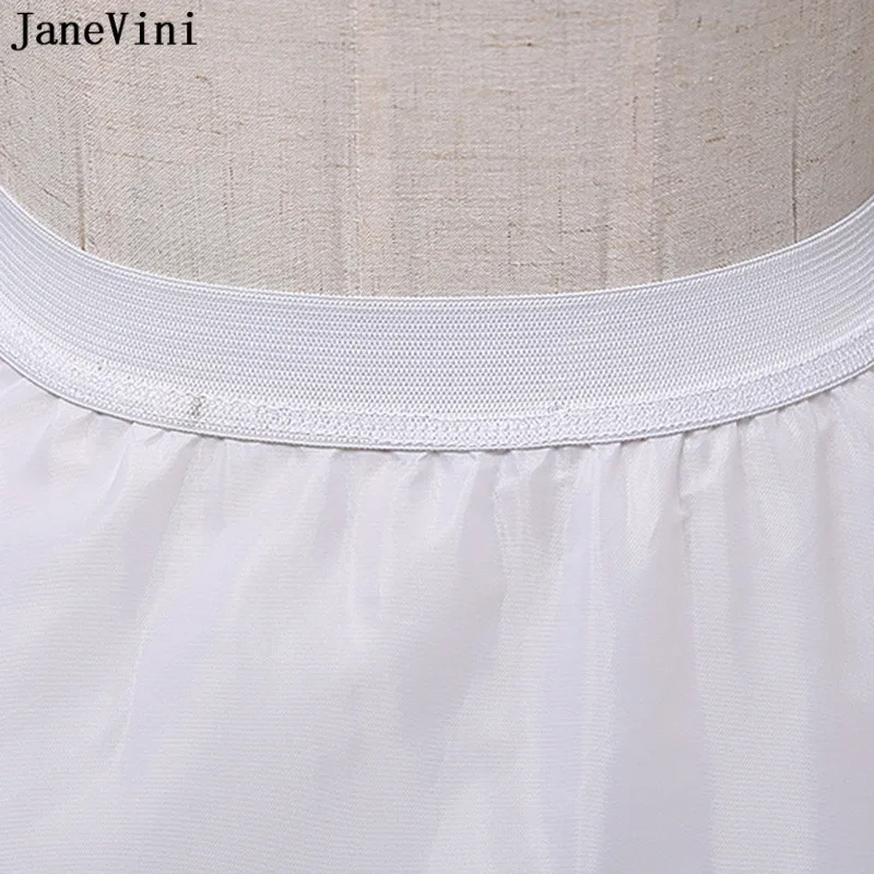 JaneVini Puffy 2 cerchi 3 strati di sottoveste da sposa in Tulle duro una linea abito da ballo abito da sposa da donna Slip crinolina sottogonna