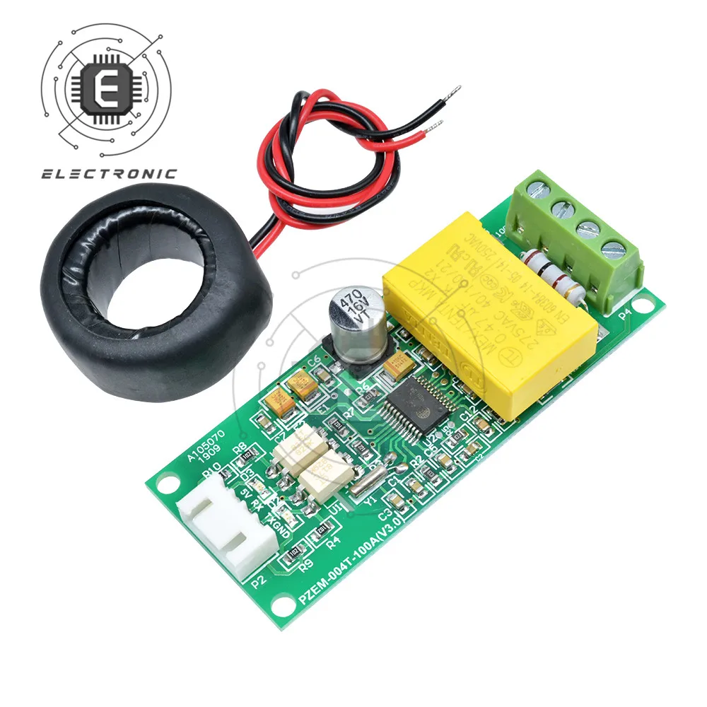 PZEM-004T AC Digital Multi-Function Meter Power Supply Voltage Current Test Tester Meter Module Ammeter Voltmeter Closed CT