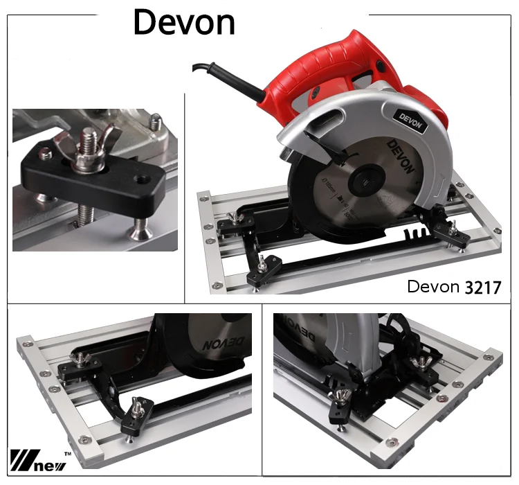 7 "/9" Inch Universele Basis Voor Cirkelzaag Worden Gebruikt Voor Geleiderail Tracks