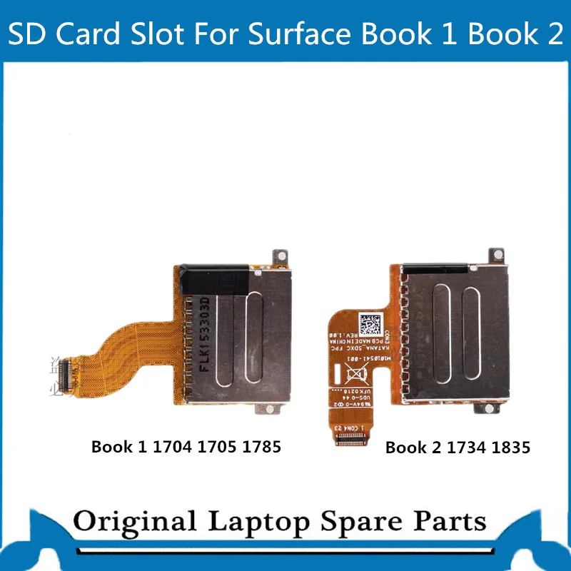 

Original SD Card Slot Reader for Miscrosoft Surface Book 1 1703 1704 1705 Book 2 1734 1835 X912289-005 M1010541-001