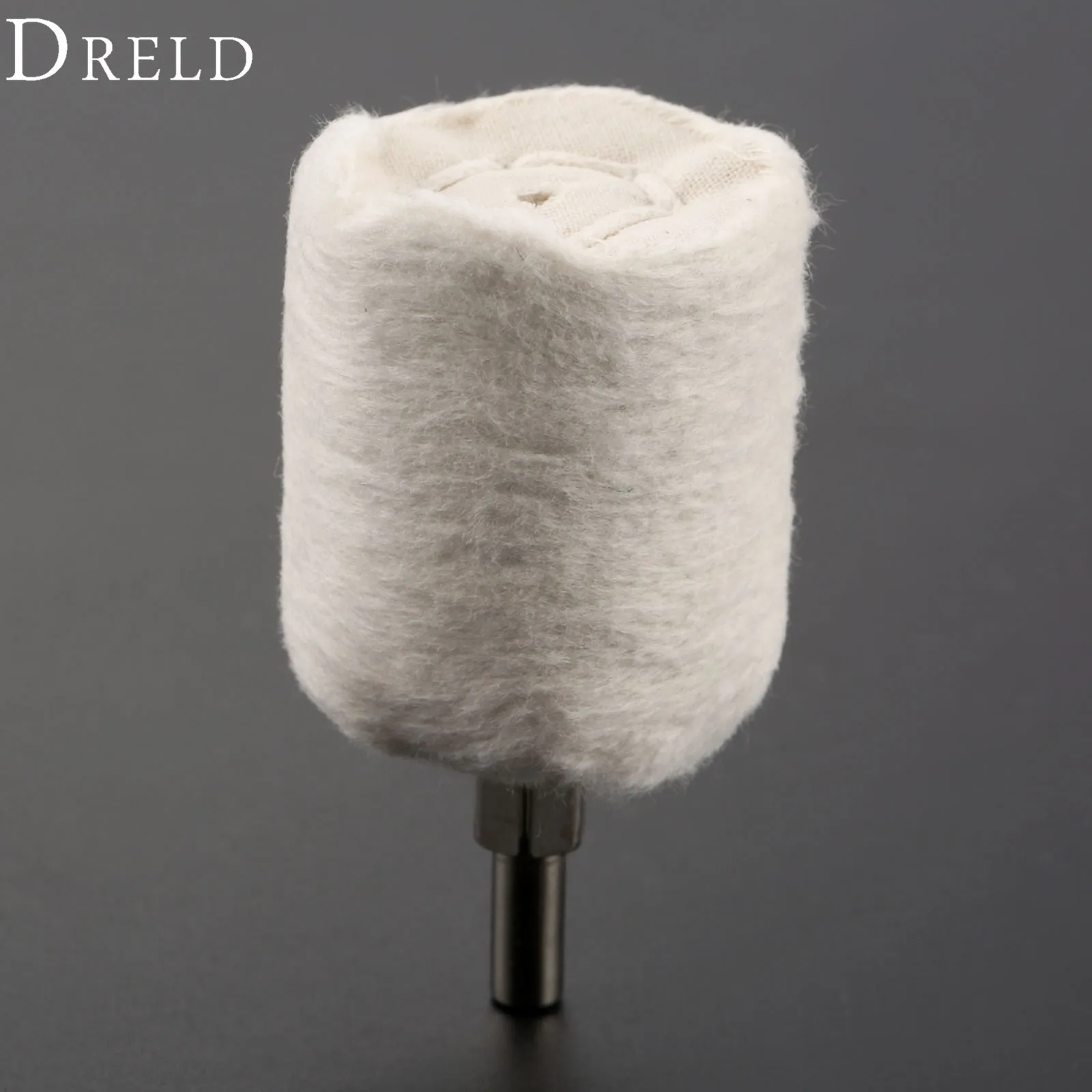 

DRELD Dremel Accessories 40mm/1.5" Cylindrical Cotton Polishing Brush Grinding Buffing Wheel for Drill Rotary Tool 1/4" Shank