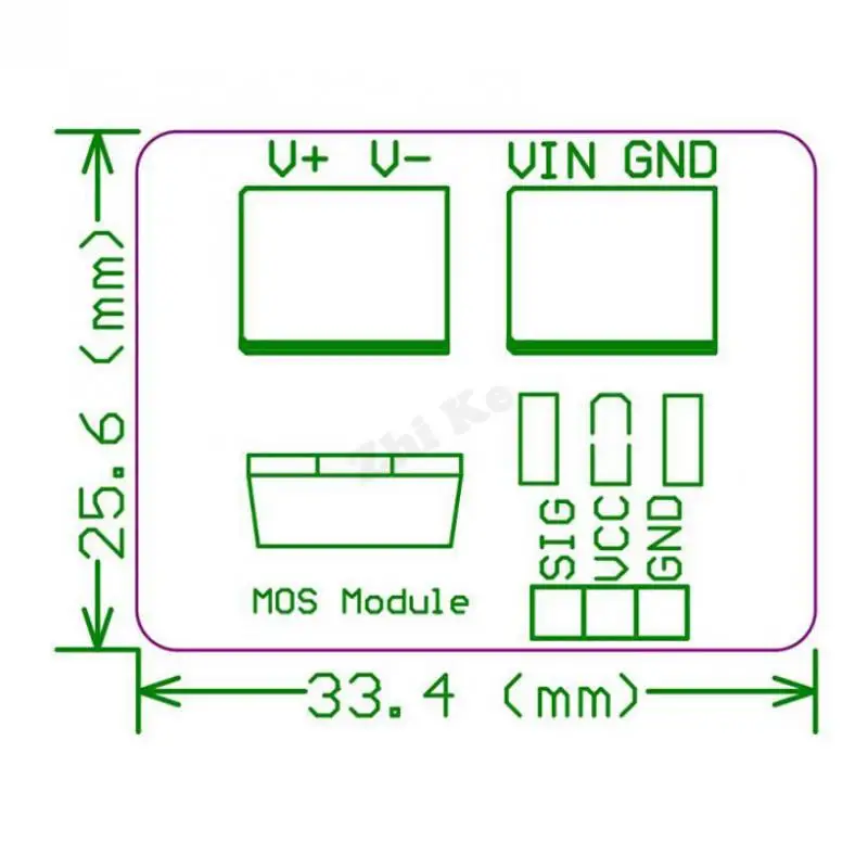 IRF520 Drive Module 0-24V Top Mosfet Button IRF520 Mos Driver Module Voor Arduino Mcu Arm Raspberry Pi