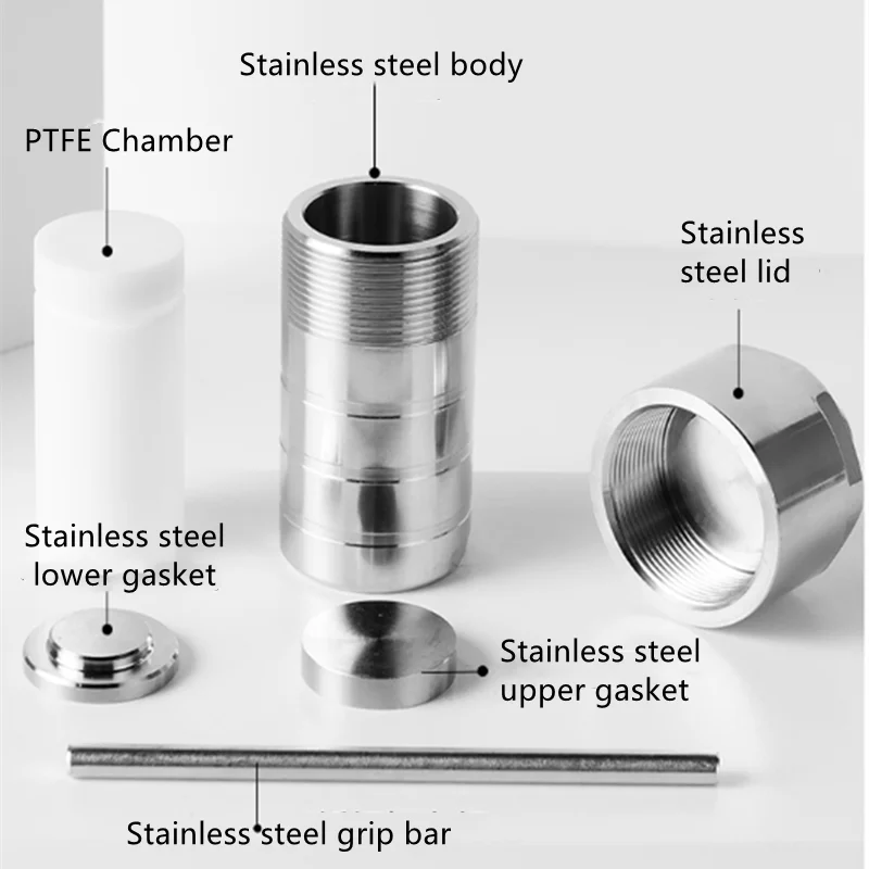 Imagem -05 - Chaleira Hidrotérmica da Embarcação do Reator da Autoclave 50ml com Síntese Hidrotérmica da Câmara de Ptfe