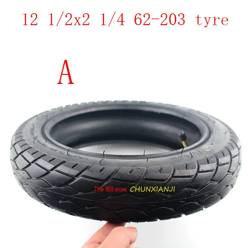 12 1/2 X 2 1/4 62-203 Tyre Inner Tube 12 Inch 12 1/2x2 1/4 Bike Folding Electricscooter Wheel Tire Fits Many Gas Scooter E-bike