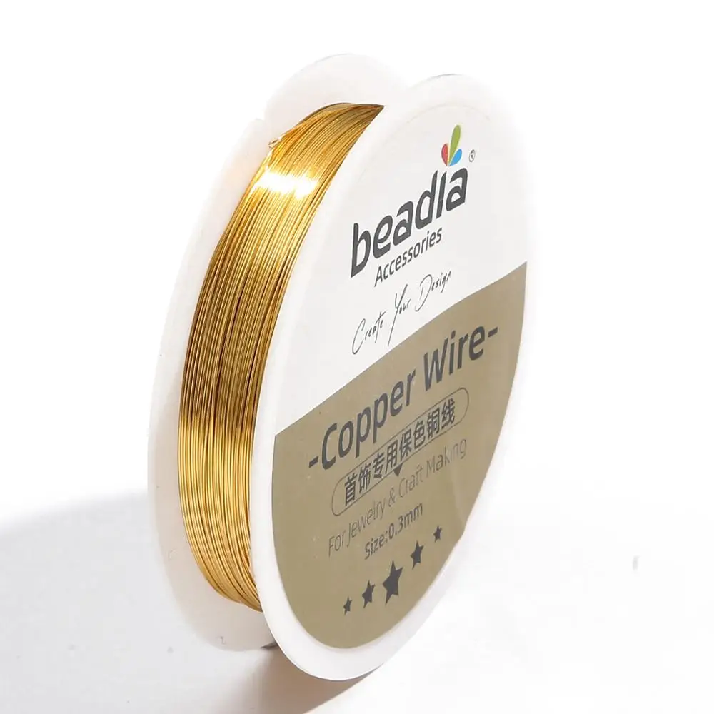KC Gold/Silver/Copper Beading Wire for Craft Making