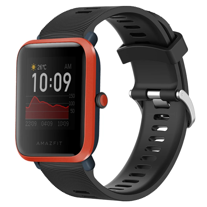 ل Huami Amazfit Bip / S / Lite & Bip U / U برو 20 مللي متر سيليكون حزام Smartwatch استبدال القوام الرياضة سوار إكسسوارات