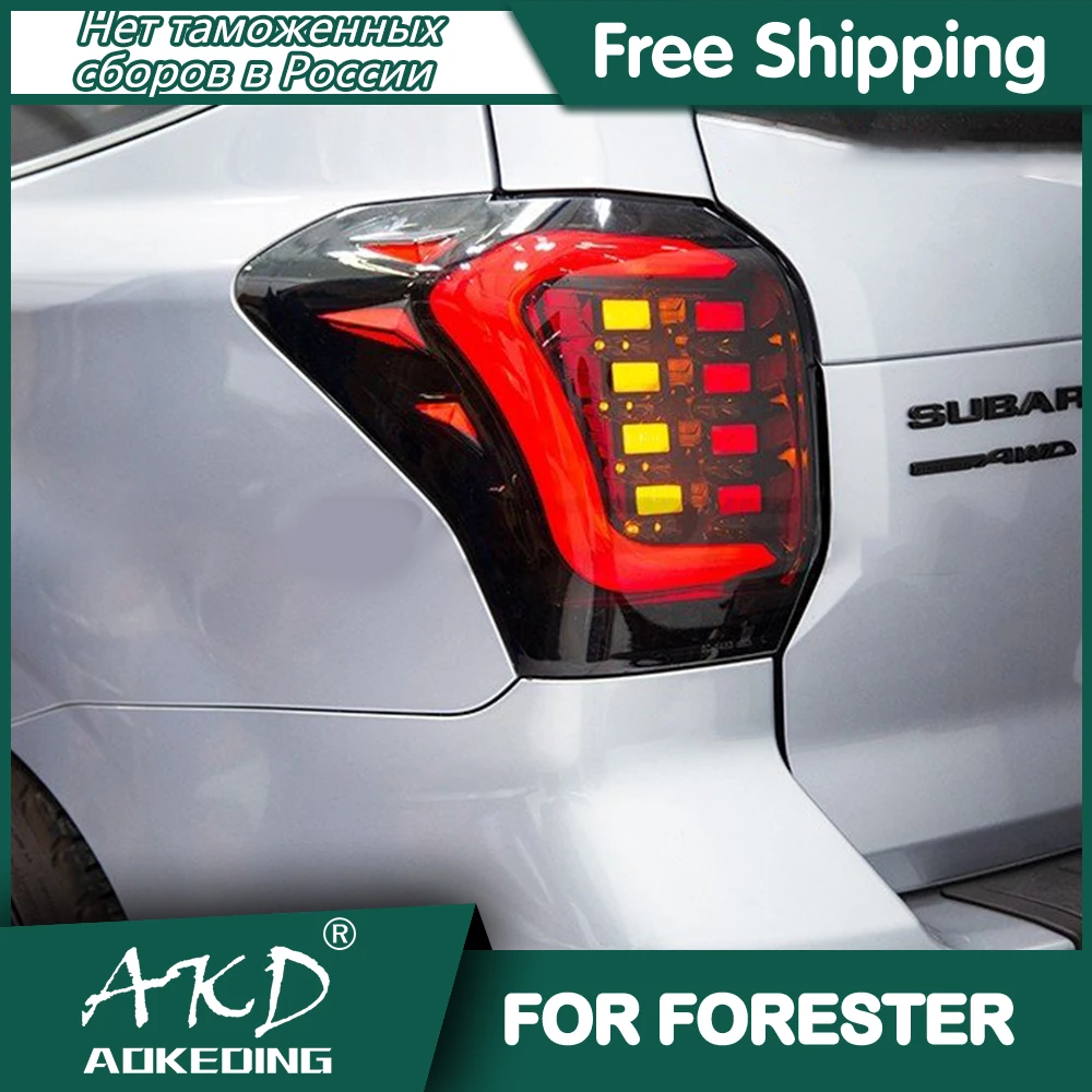 For Subaru Forester 2013-2016 Tail Lamp Led Fog Lights DRL Day Running Light Tuning Car Accessories Forester Tail Lights