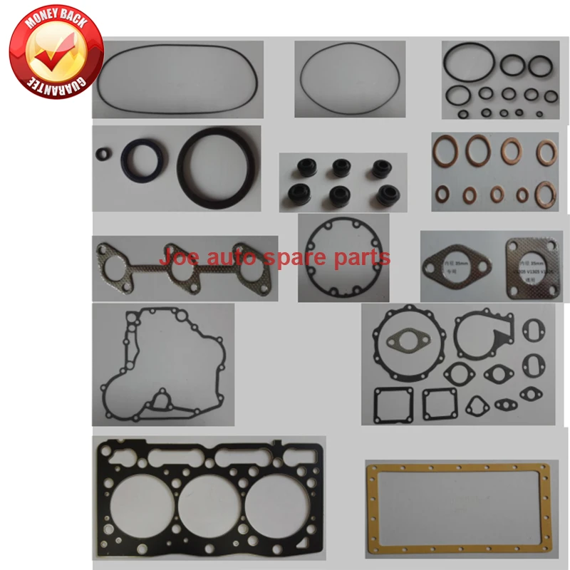 

D1105 3D78 complete Engine Full gasket set kit for Kubota