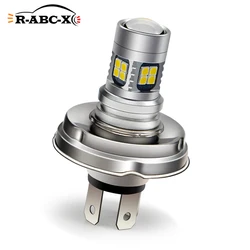 RUIANDSION 1Pcs P45T LED 6-30V 6V 12V Car Healight Motorcycle Tractor Fog Lamp 6000K 3030SMD Replace For H4 Halogen Bulb 800Lm
