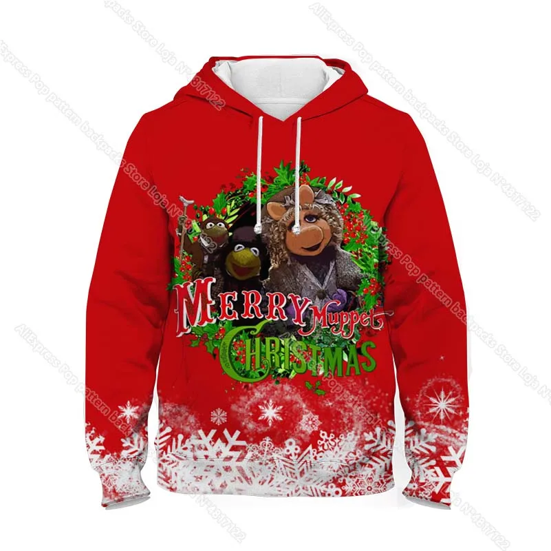 Sweat à capuche imprimé joyeux noël en 3D pour enfants, joli sweat-shirt de dessin animé pour garçons et filles, hauts manteaux, pulls de Festival pour enfants, cadeaux Sudadera