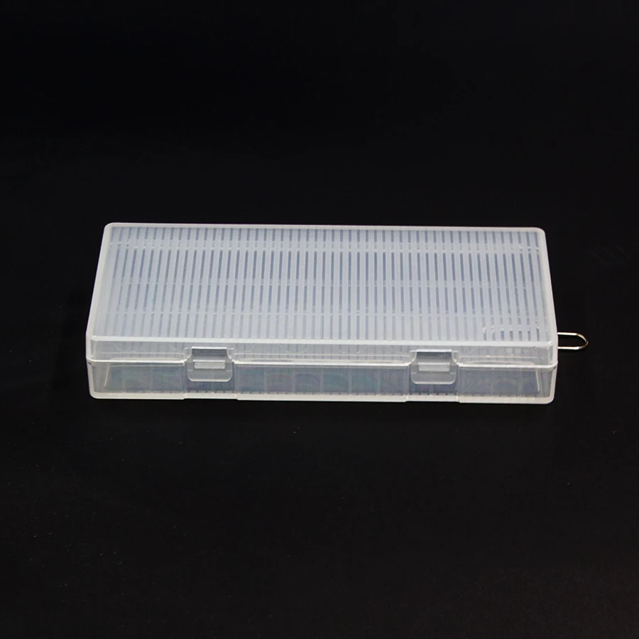 1 шт., держатель для аккумулятора 8x1865 0, фотоемкость 18650, Полипропиленовый Контейнер для хранения аккумулятора с крючком, прозрачный, прочный, жесткий