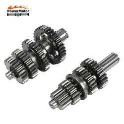 LF125 Transmission Gear Box Main Counter Shaft Assy For lifan 125 125cc 1P52FMI Horizontal Engine kayo BSE Dirt Pit Bike Parts