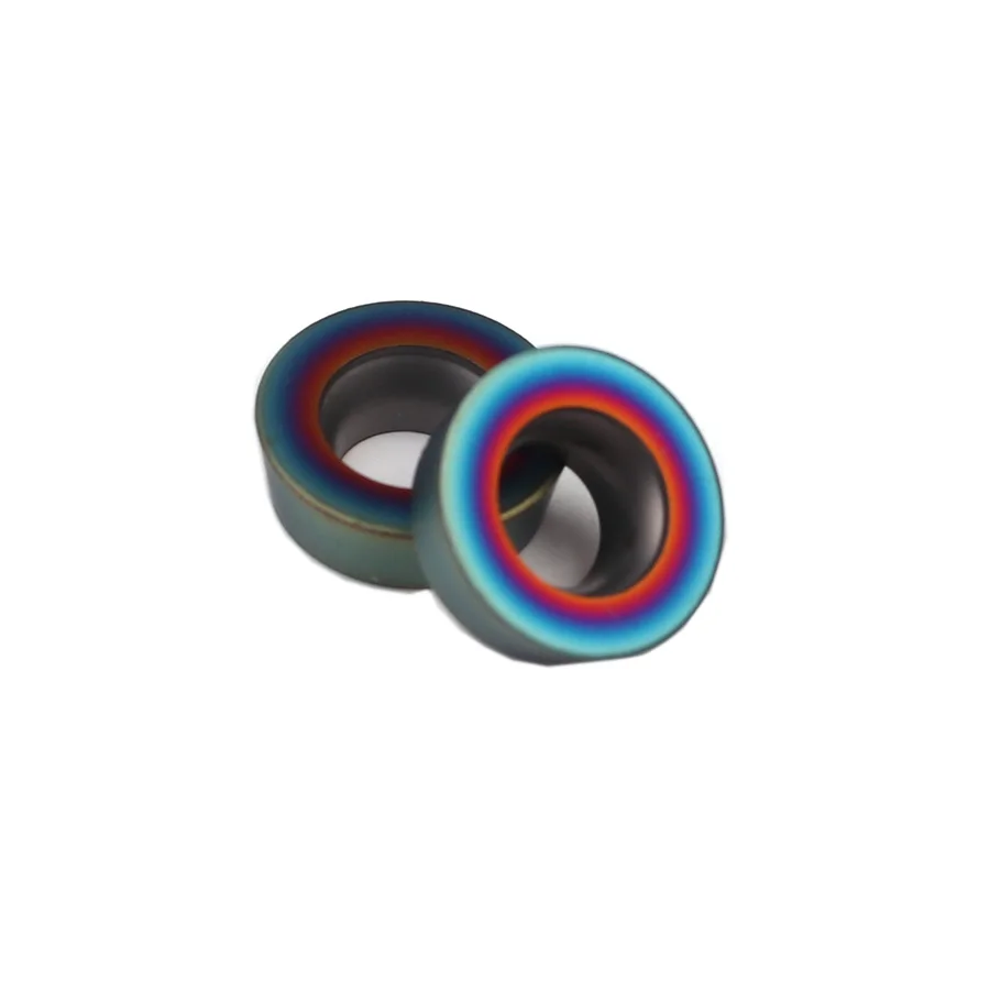 طحن إدراج RPMW1003MO NK9010 قطع الصلب شفرات من الكربيدات R5 نانو الأزرق القاطع ماكينة بتحكم رقمي بالكمبيوتر مخرطة لأداة تحول المعادن