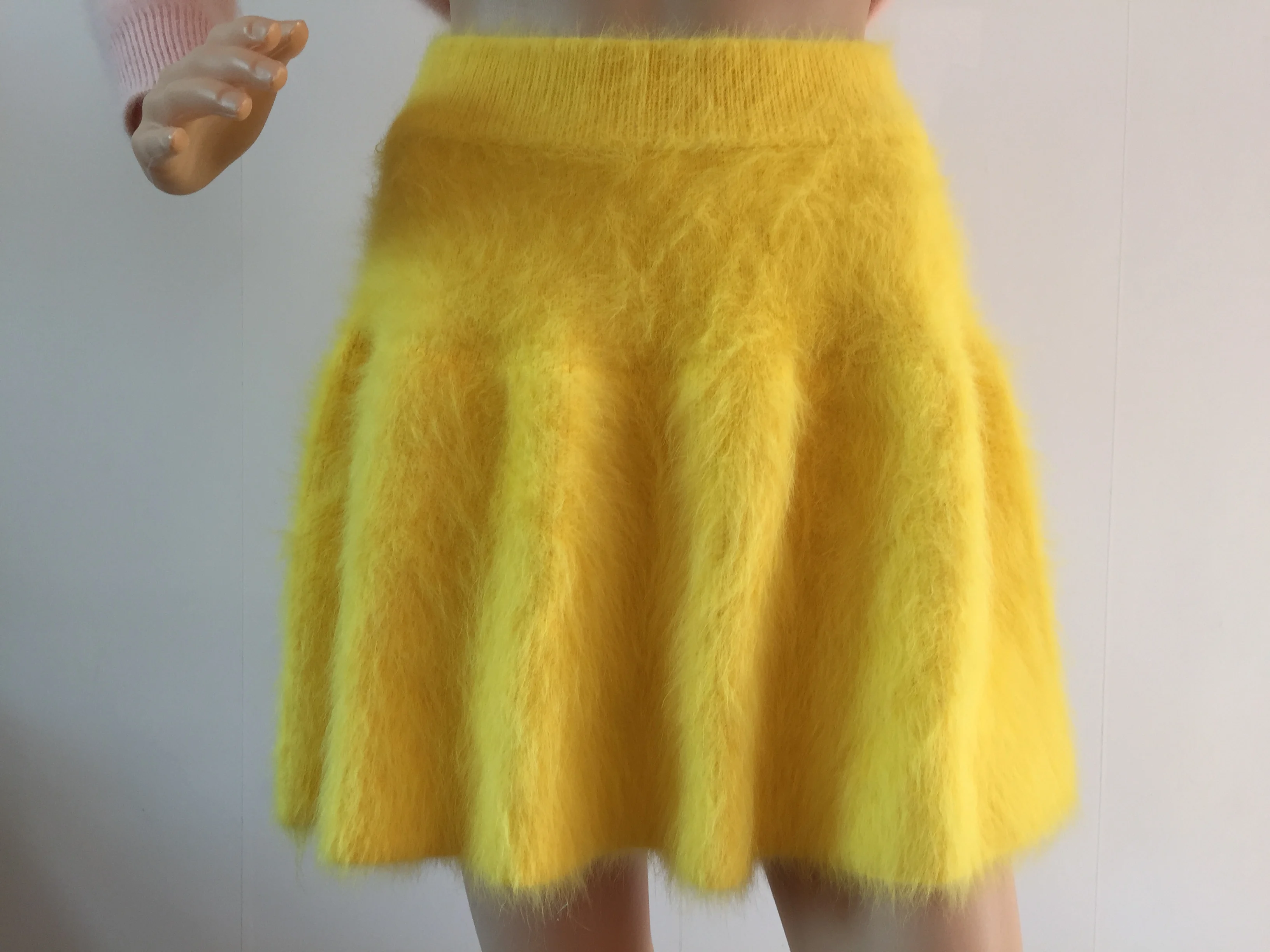 Woman backing skirt Mink cashmere Knitted skirt free shipping S288