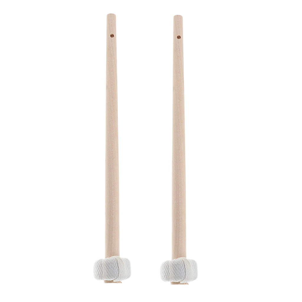 1 Pair Wood Chinese Gong Mallets Sticks Percussion Parts, 25cm/9.84inch