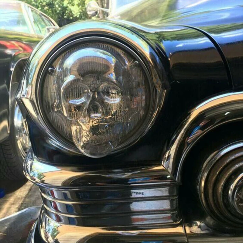 2021 New Skull Headlight Covers for Car Truck Auto Decorative Protective Head Lamp Cover Accessory Dropshipping