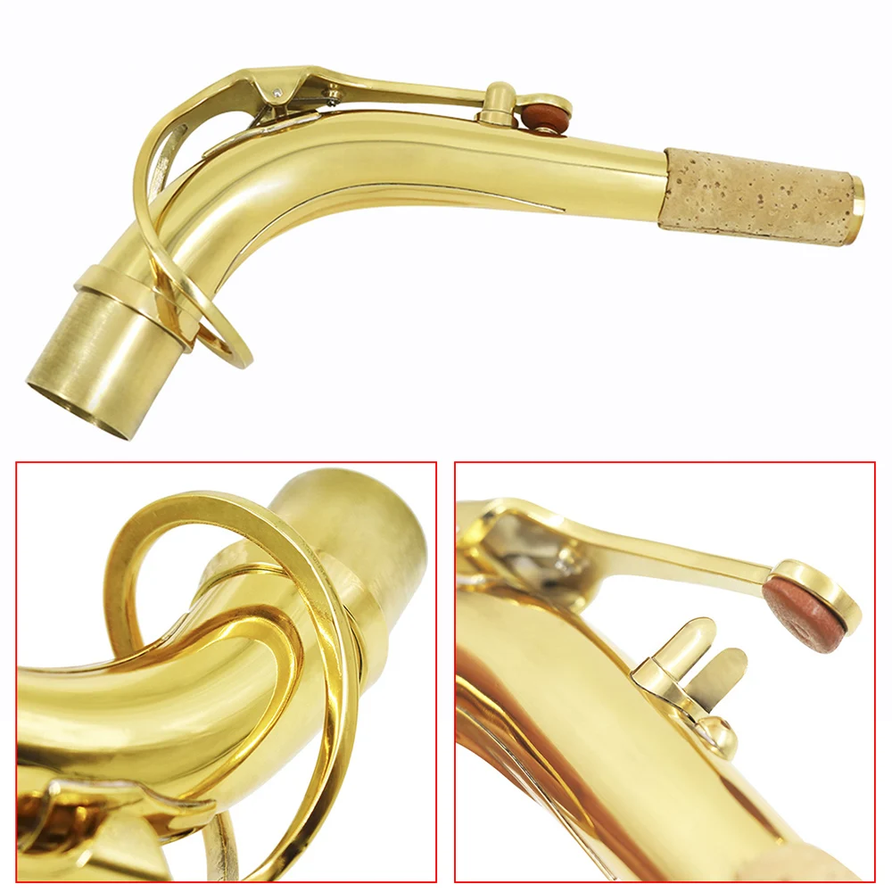 Imagem -04 - Mbat-saxofone Alto Pescoço Bend Latão Material Sax Sopros Alta Qualidade Acessório Instrumento 245 Milímetros m