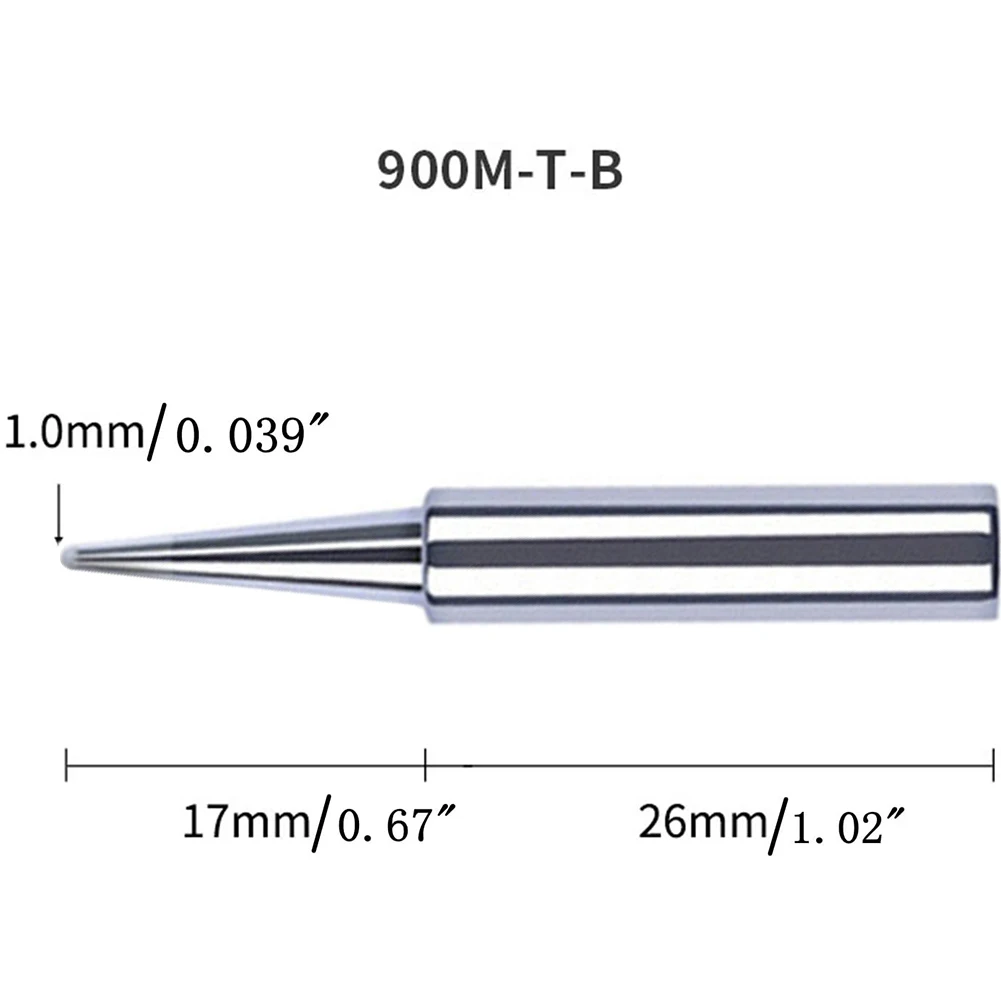 5Pcs 900M-T-I 900M-T-B Solder Iron Station Tool  Sharp Soldering Iron Head Set Inside Hot Bare  Electric Soldering Iron Tip