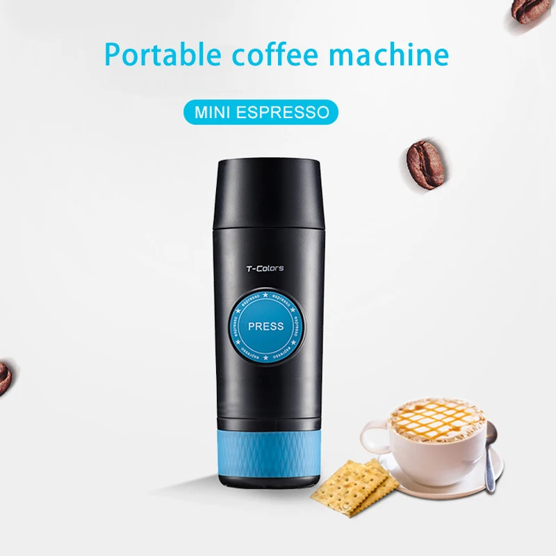 Mini Espresso portable coffee machine electric USB hot and cold extract coffee powder capsule 18BAR