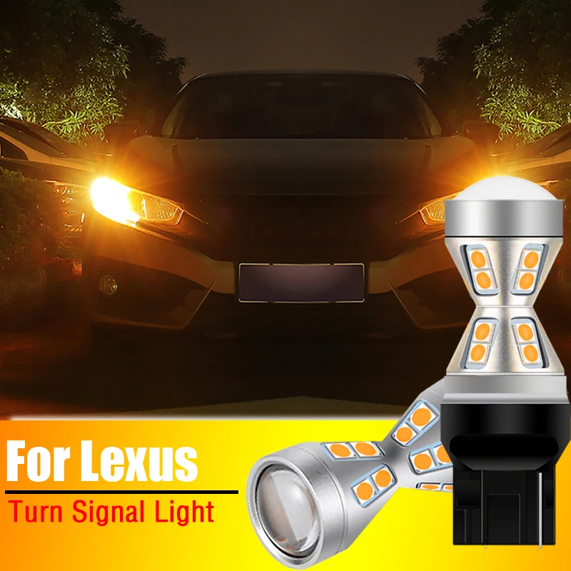 2x Canbus WY21W T20 7440 LED Turn Signal Light Blubs Lamp For Lexus GS300 GS350 GS460 IS250 IS350 LS460 ES350 RX350 GX460 NX200T