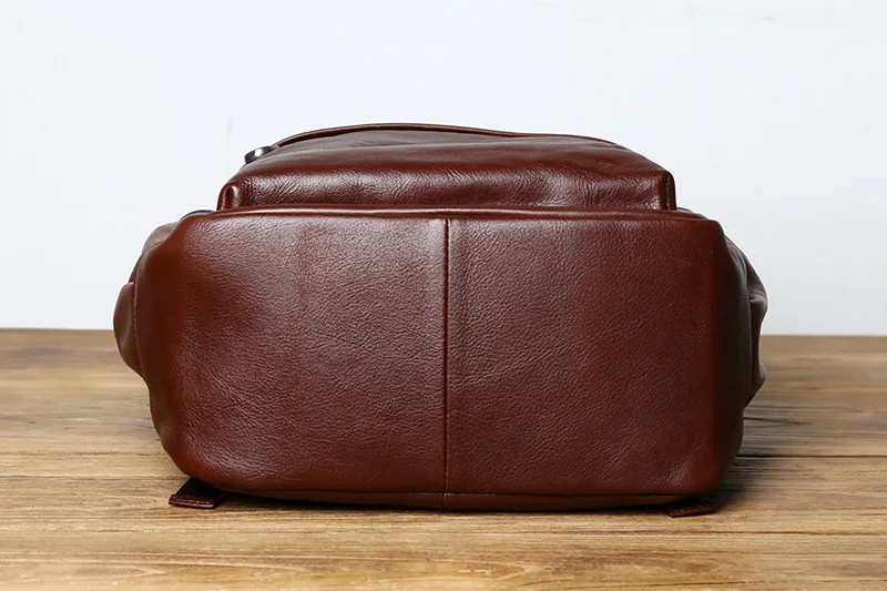 NZPJ Leder herren Rucksack Europäischen und Amerikanischen Mode Reisetasche Vintage Kopf Erste Schicht Rindsleder Freizeit Rucksack – Detail 8