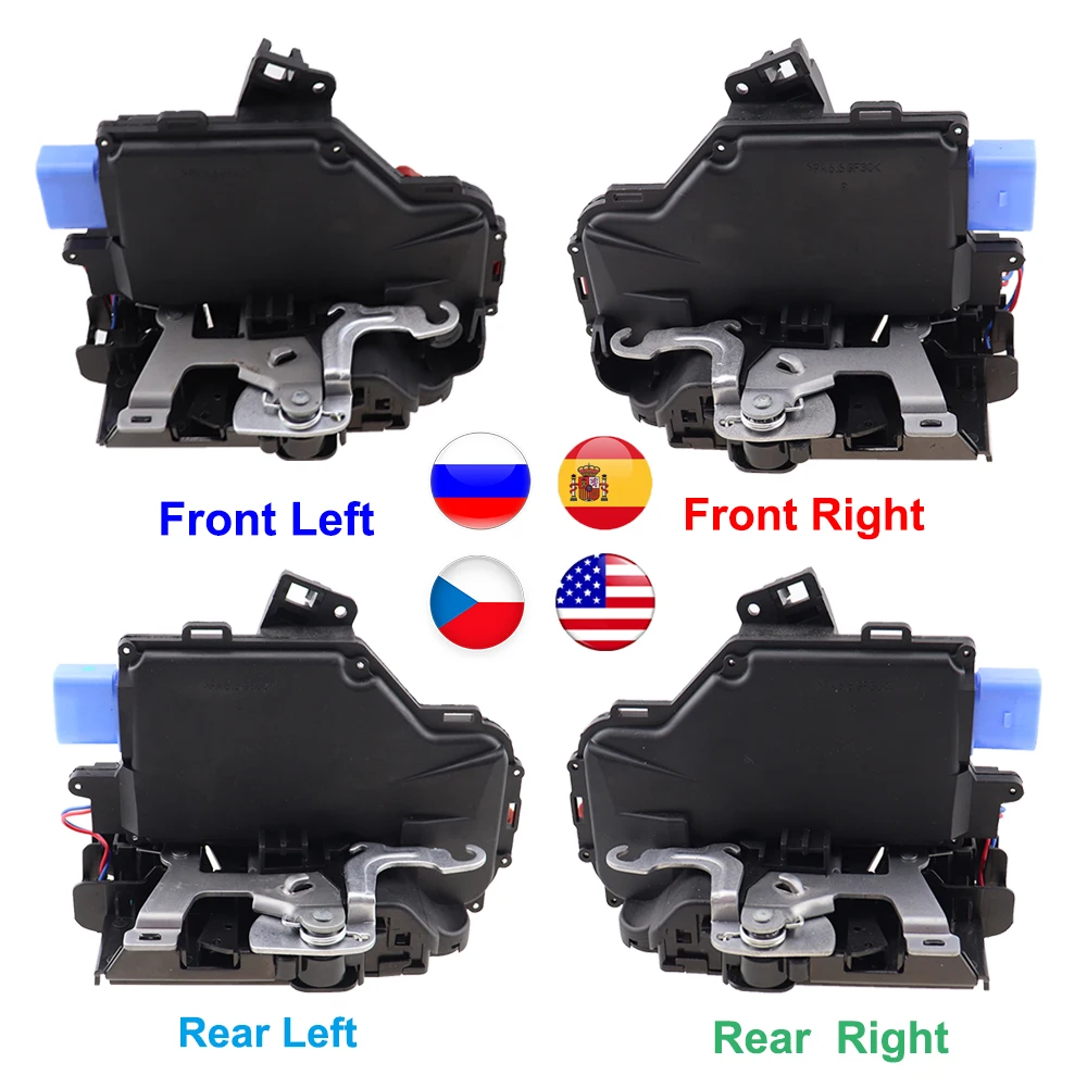 Zatrzaskowy zamek drzwiowy centralny mechanizm silnika pasuje do VW Touran Caddy Jetta Golf5 Seat Toledo Skoda Octavia Touareg Cayenne