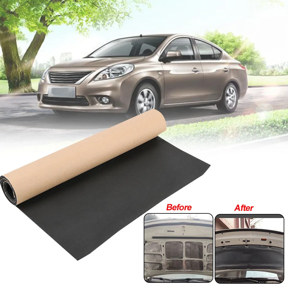 Heat Closed Cell Foam Car Truck Sound Insulation Cotton Car Sound Proofing Deadening Mat Anti-noise 3/6/8/10mm Thickness 50x30cm