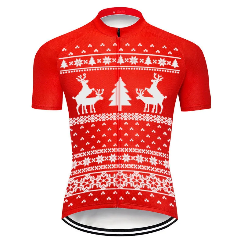 

Merry Christmas Cycling Jersey Kit, Bicycle Shirt, Bike Wear, Gel Sleeve, Team, Crossmax Mountain Jacket, Tight Top