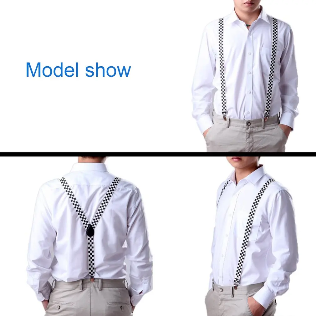 Регулируемые эластичные ремни для мужчин и женщин, Y-образные Эластичные подтяжки с 3 зажимами, 25 мм