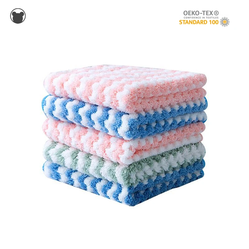 3pcs Kitchen towels anti-grease wiping rags super Absorbent microfiber cleaning cloth Household hand towel for kitchen tea towel