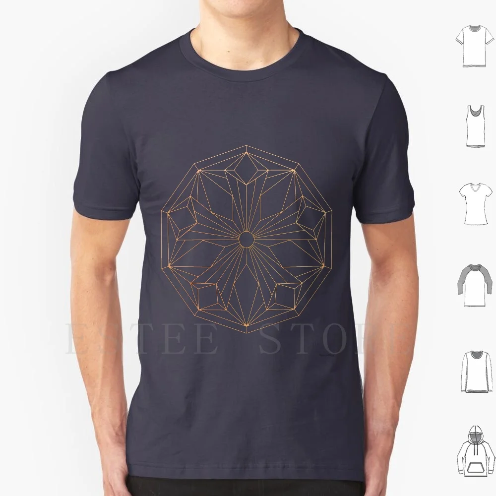

Gold Mandala T Shirt DIY Big Size 100% Cotton Mandala Gold Black Hippy Spiritual Gothic