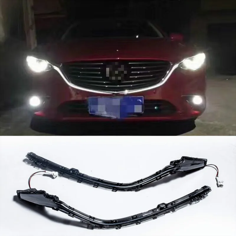 For Mazda 6 Atenza 2016 2017 2018 Grille DRL Outline LED Width Light DRL Signal Light Fog Lamp Daytime Running light