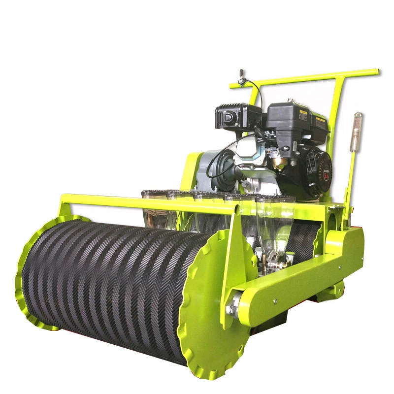 10 Lines Gasoline Engine Self-Propelled Vegetable Planter, Carrot, Rapeseed, Small Seeder Hand-Push Precision Seeding Machine