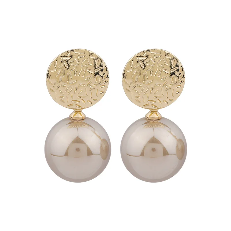 Neue Mode Koreanische Übergroßen Simulierte Perle Ohrringe für Frauen Böhmischen Runde Ball Elegante Hochzeit Ohrringe Schmuck Geschenke – Detail 28